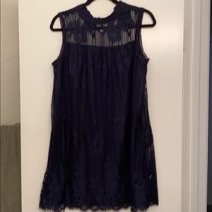 Navy Lace Dress